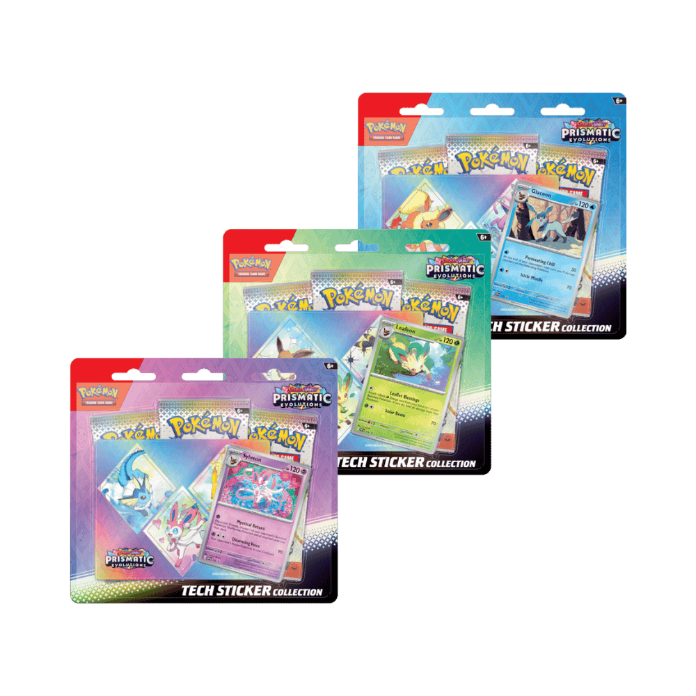 Pokemon TCG : Scarlet & Violet (SV 8.5) Prismatic Evolutions Tech Sticker Coll. (1 RANDOM)