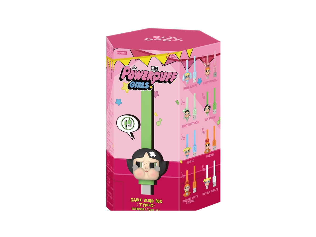 CRYBABY × Powerpuff Girls Series-Cable Blind Box (Type-C) By Pop Mart